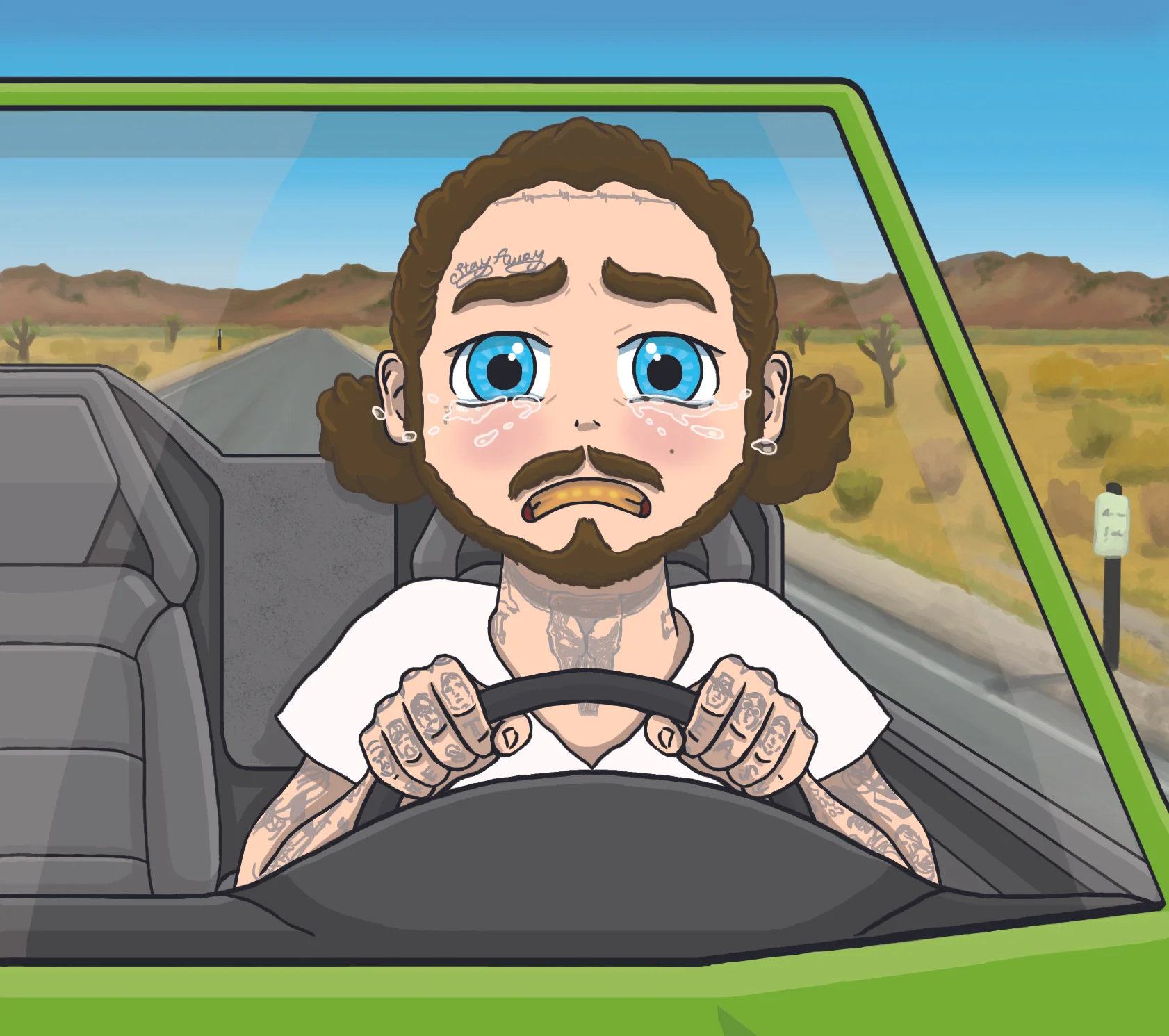 Post Malone Whippin' in the Foreign While the Tears Keep Blowin' | digital