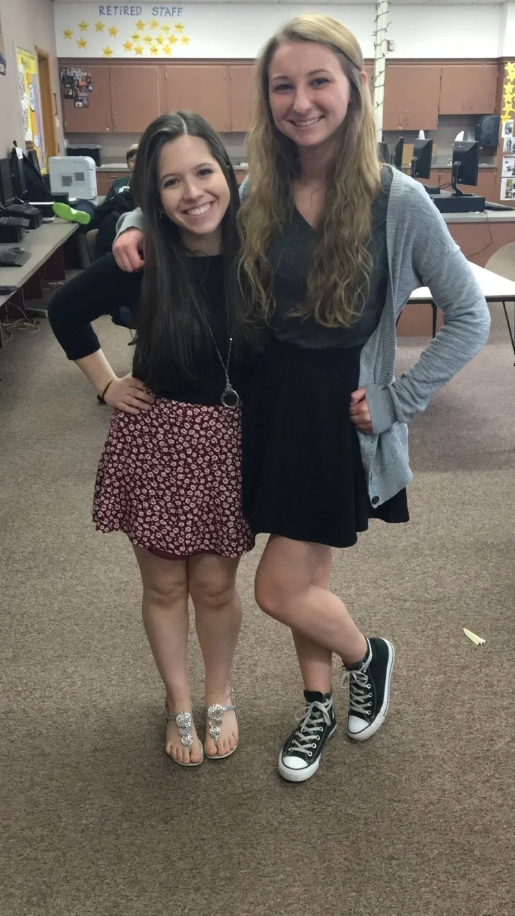 Madison with her co-editor-in-chief Morgan Gonsoski. 