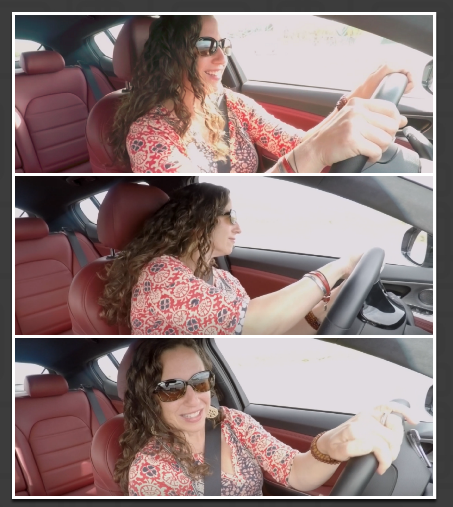 Perma-smile. It is hard to frown when you're having a fantastic time in a great car. 