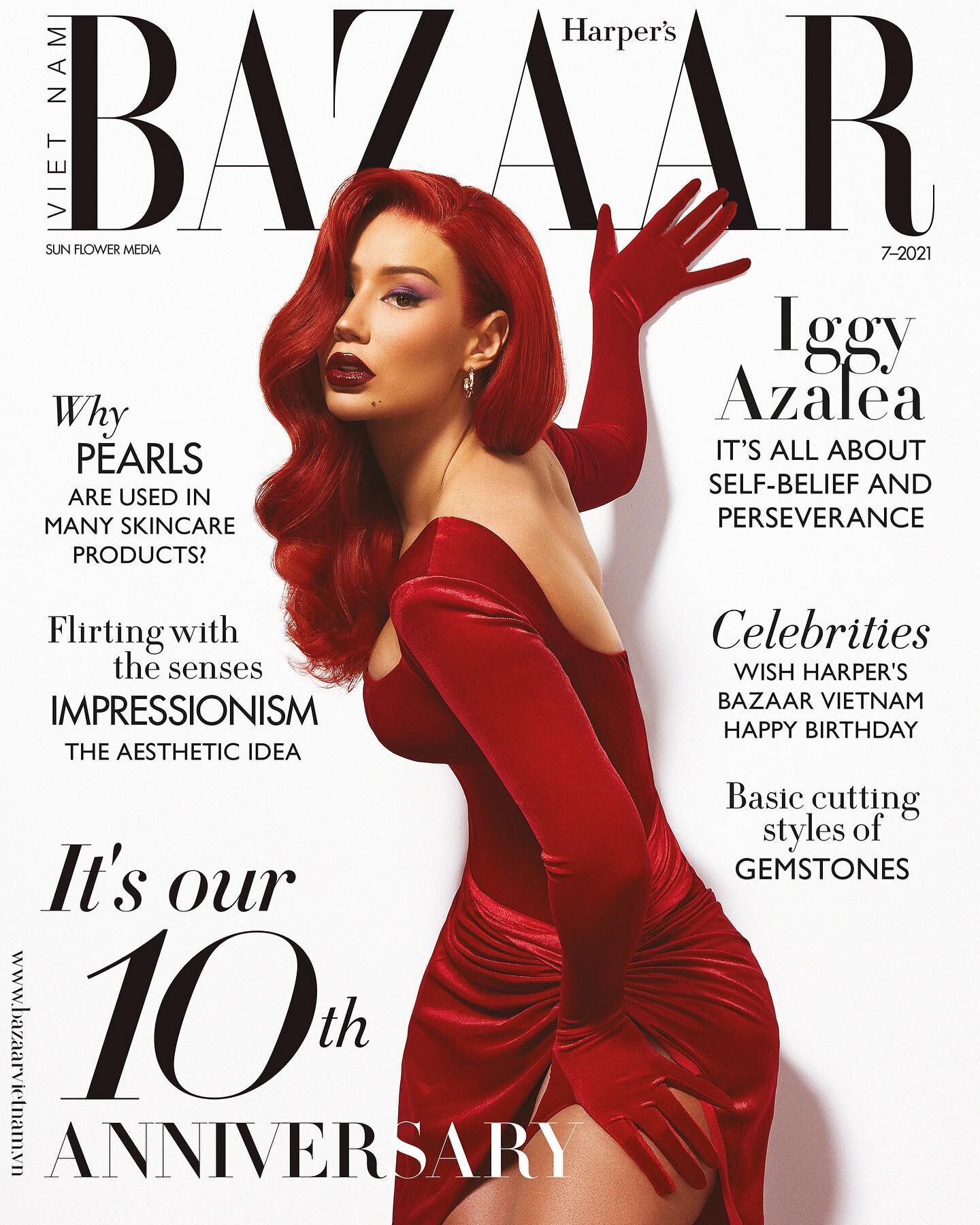 @thenewclassic for @bazaarvietnam 
❤️Channeling Jessica Rabbit for the 10th Anniversay issue! Thank you to the amazing team on this one ❤️

Styling: @wilfordlenov 
Beauty: @erosmua using @diormakeup 
Hair: @hairbyiggy at @forwardartists
Nails: @jen
