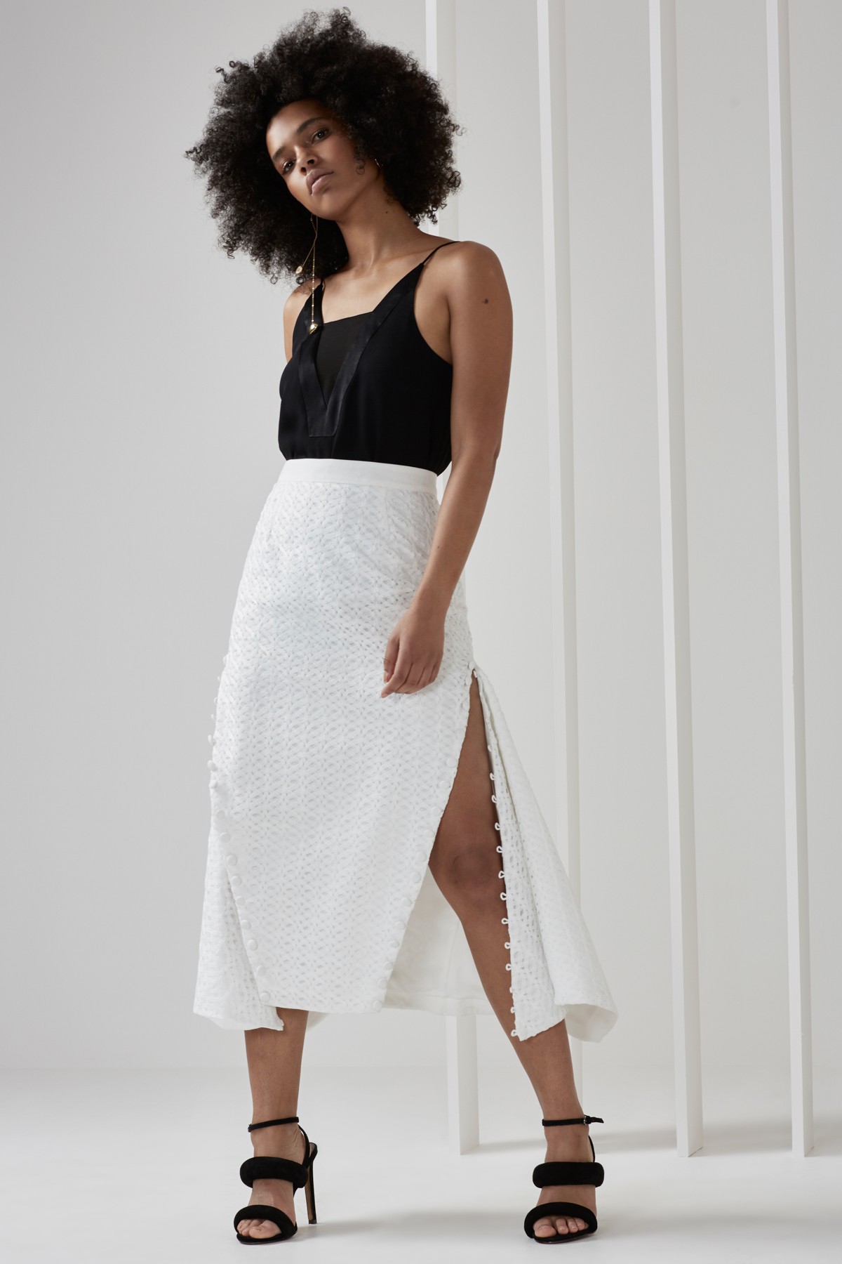 Shop C/MEO Vivid Top + Silver Sounds Skirt .