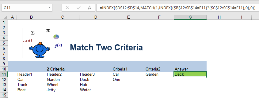 Excel Match Multiple Criteria Formula – AOSA