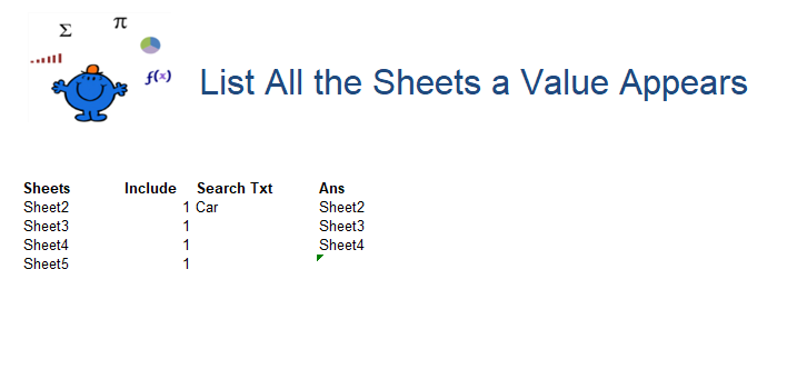 Excel Formula Excel Find Match In All Sheets Excel Dashboards Vba