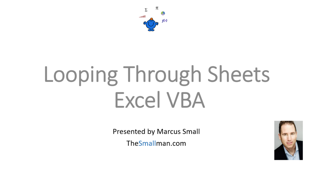 loop through worksheets sheets with excel vba excel dashboards vba