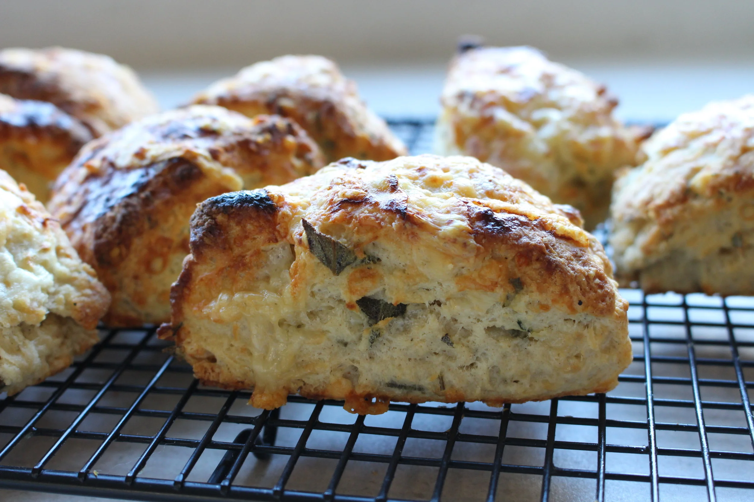 Cheddar and Chive Scones