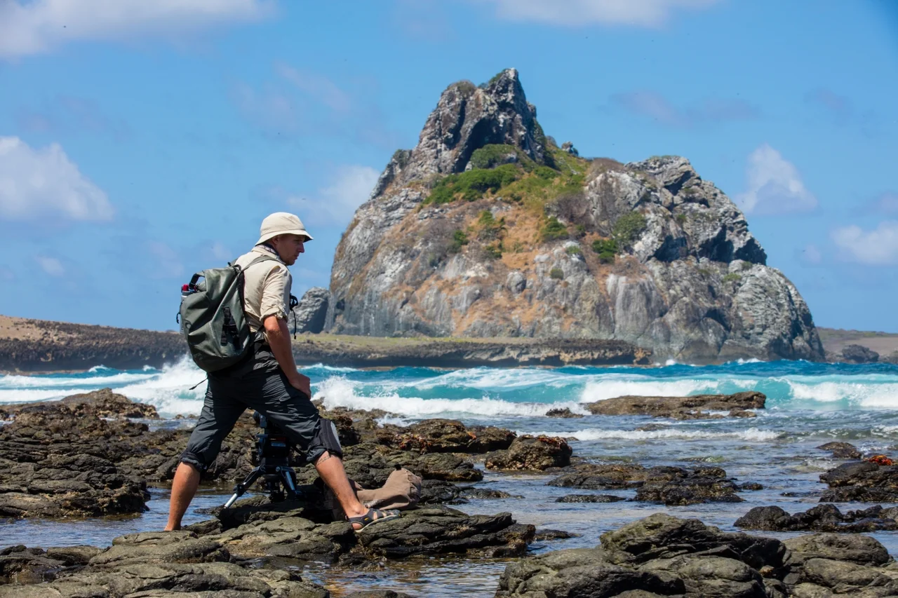 On location for 'Blue Planet 2; COASTS' in Fernando de Noronha, Brazil. 