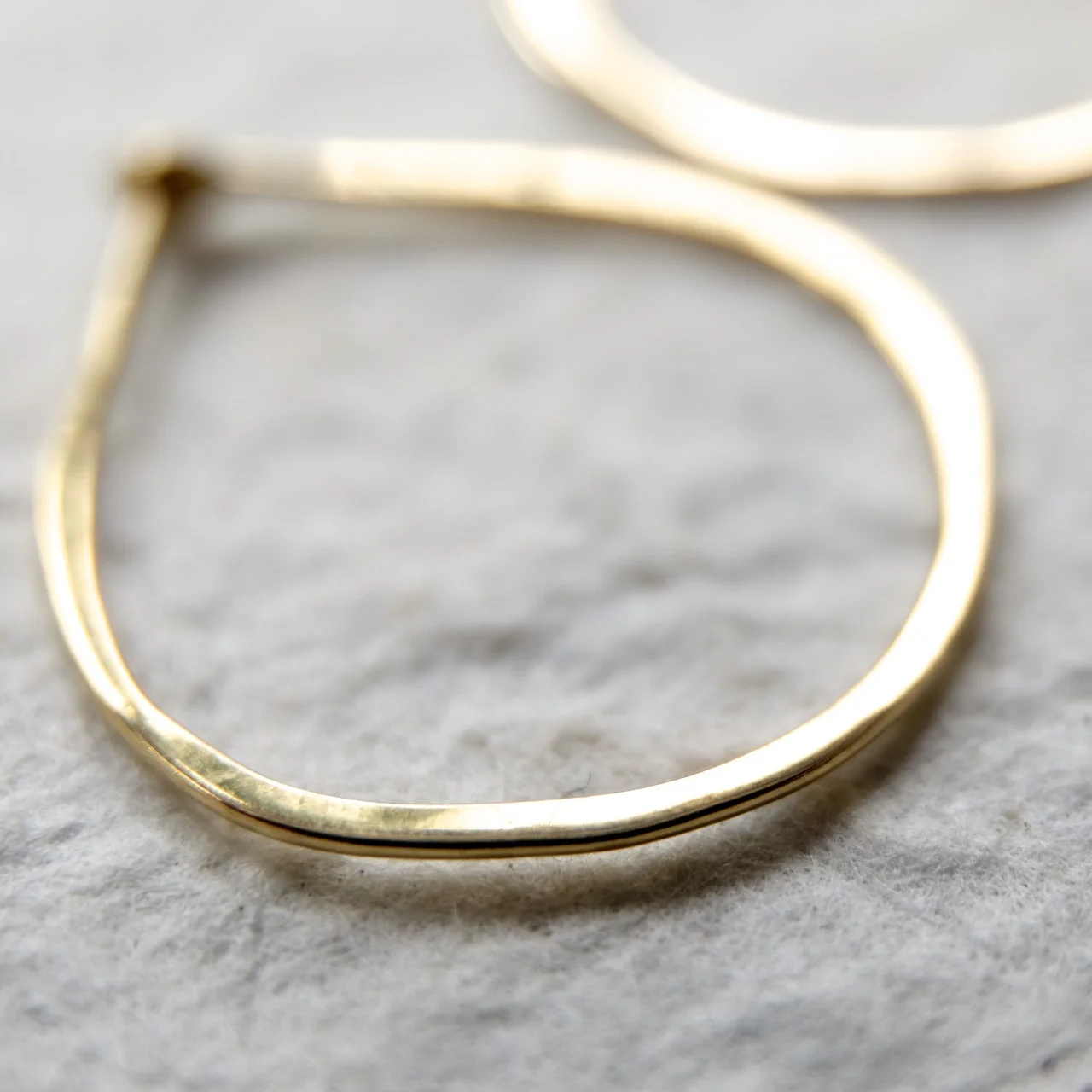 Large 18k Hoops - Yellow Gold - Solid Gold Hoops