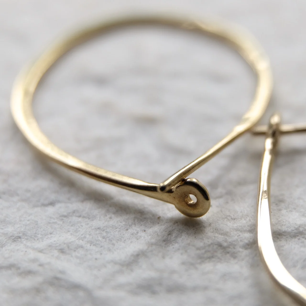 Large 18k Hoops - Yellow Gold - Solid Gold Hoops