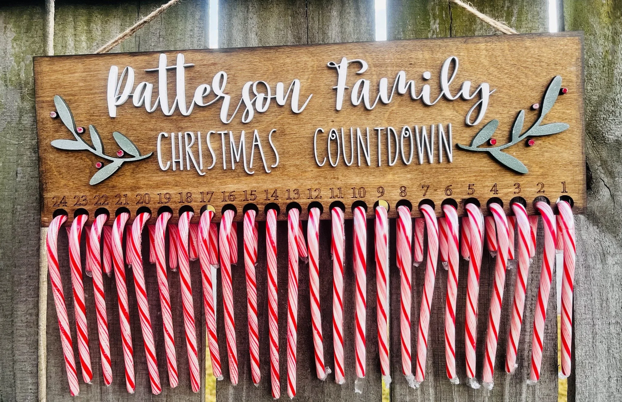 Candy Cane Christmas Countdown Class