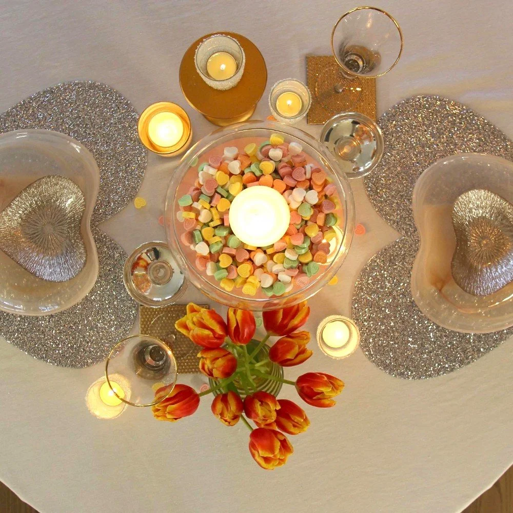 Valentine's Tablescaping for Two