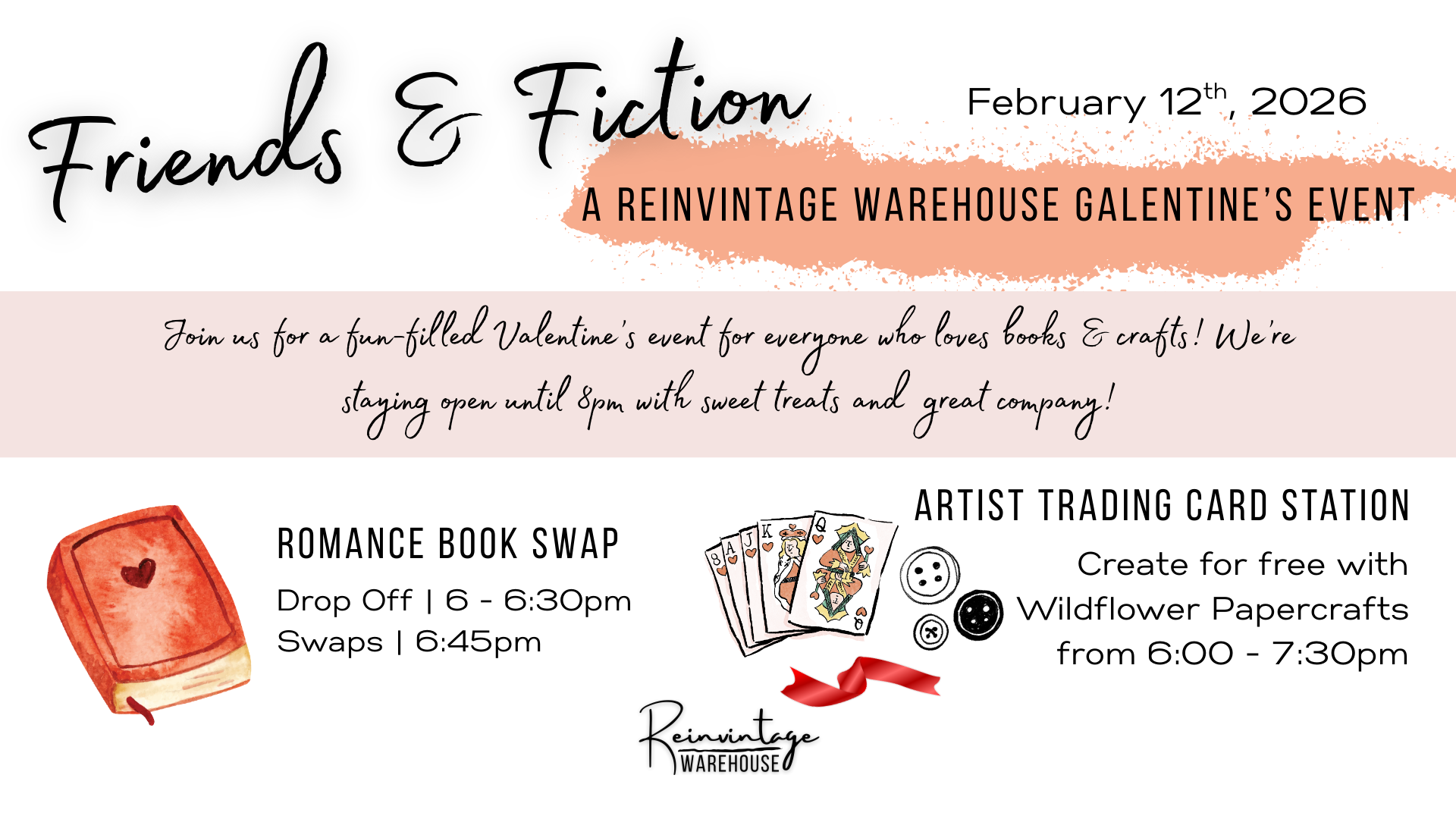 Friends &amp; Fiction: A Reinvintage Warehouse Galentine's Event