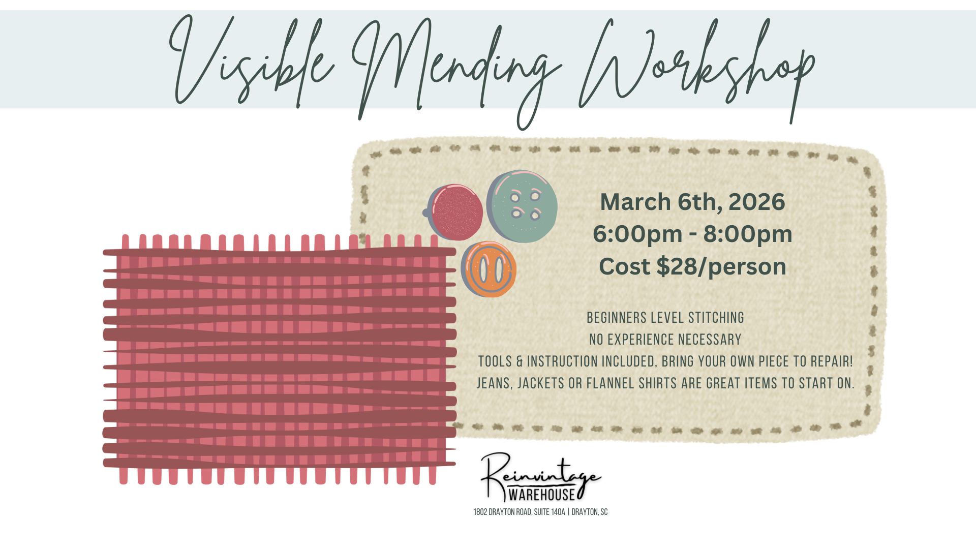 Visible Mending Workshop