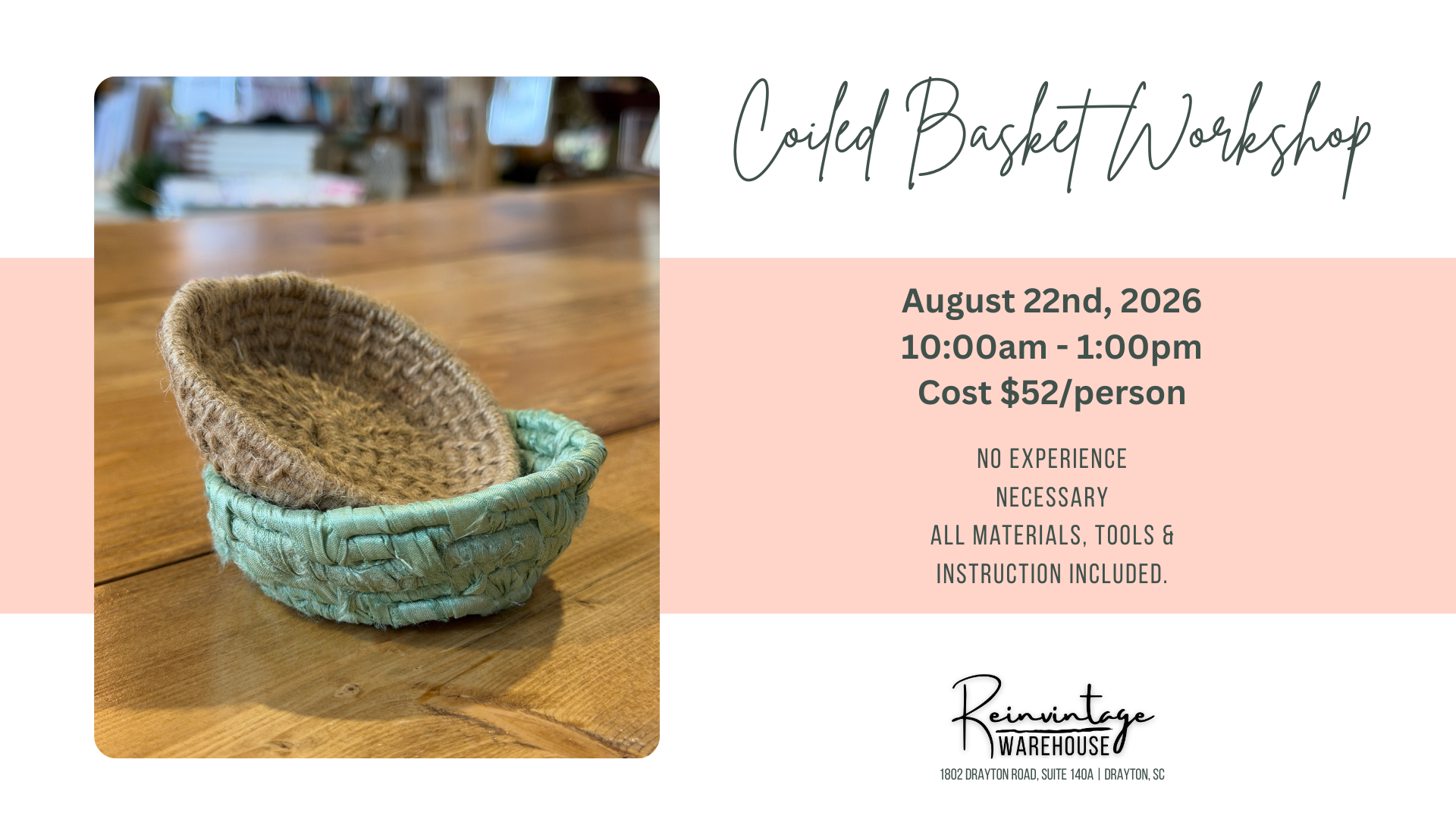 Coiled Basket Workshop