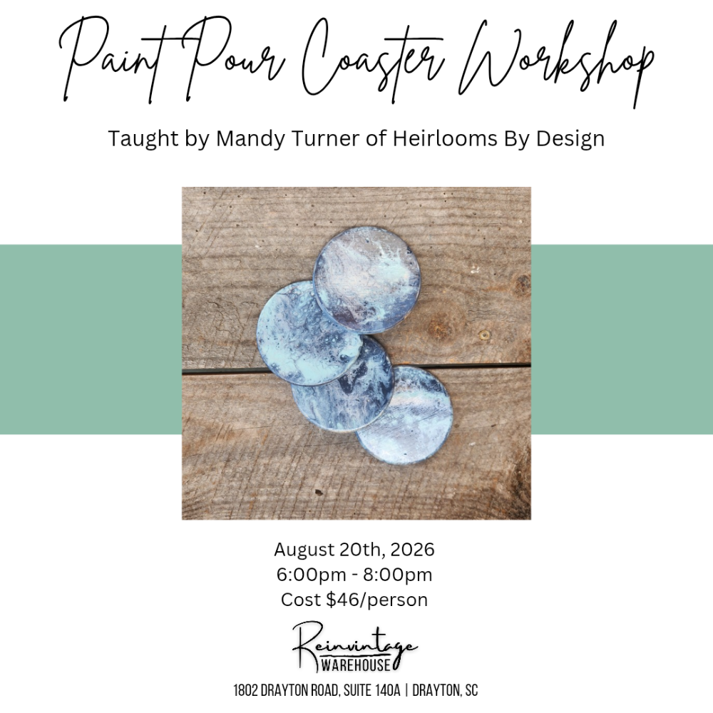 Paint Pour Coasters Workshop 