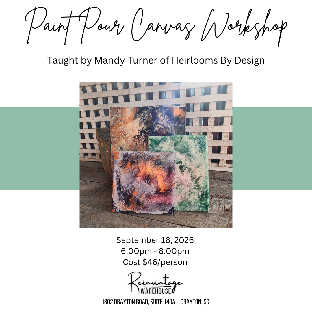 Paint Pour Canvas Workshop