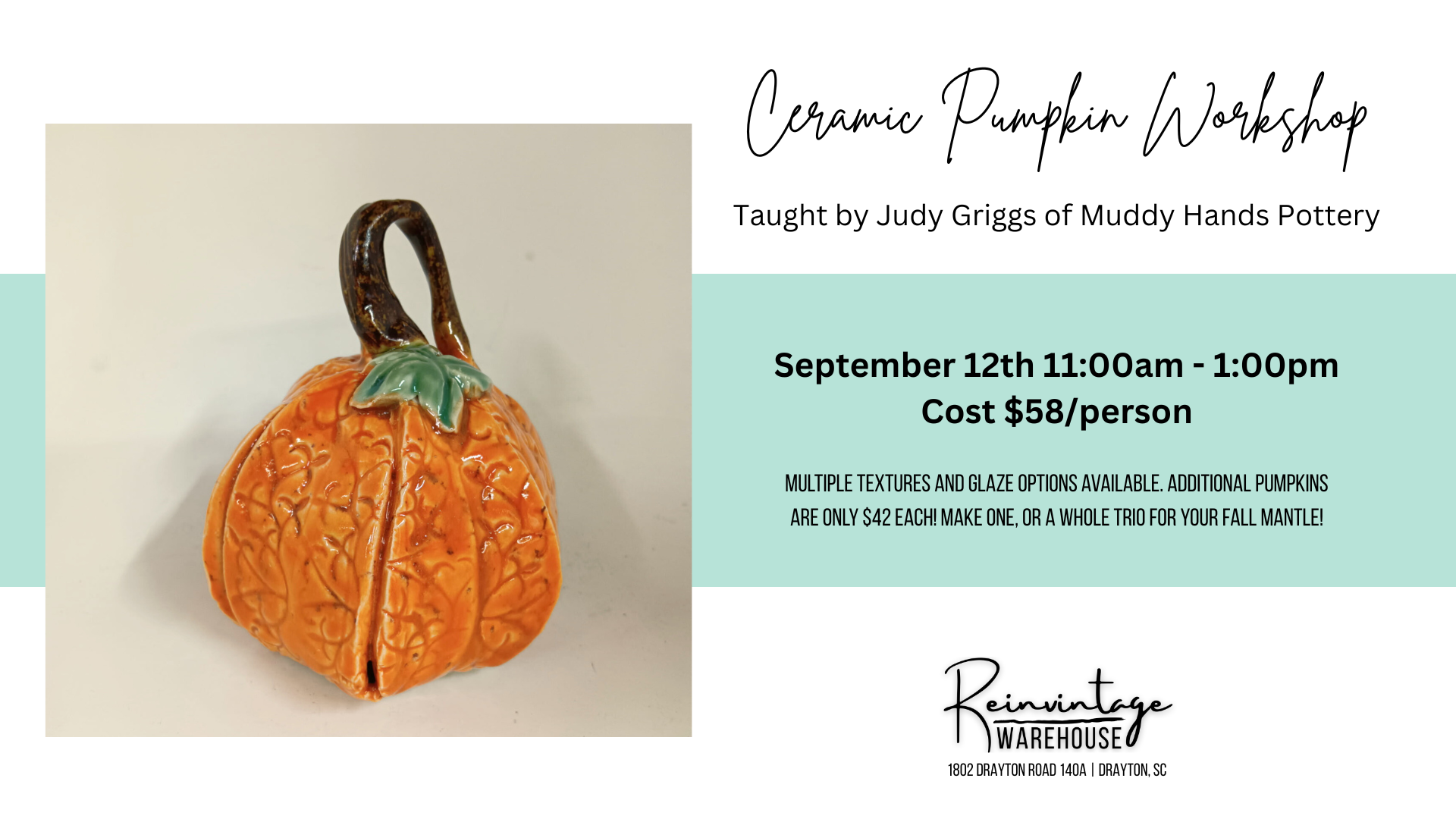Ceramic Pumpkin Workshop