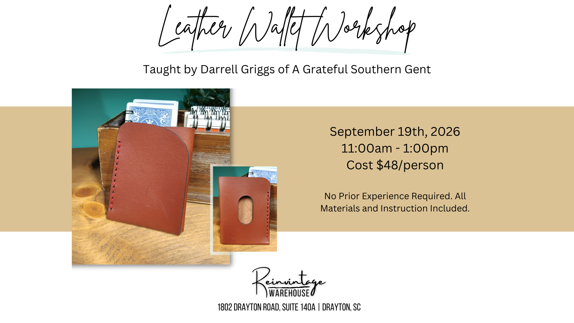 Leather Wallet Workshop