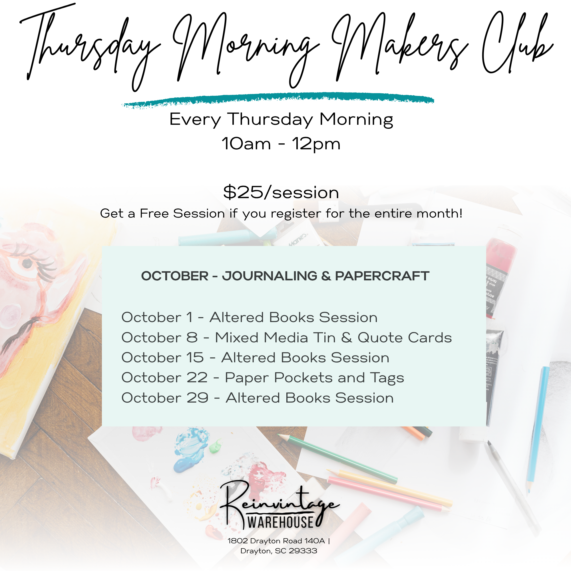 Thursday Morning Makers Club