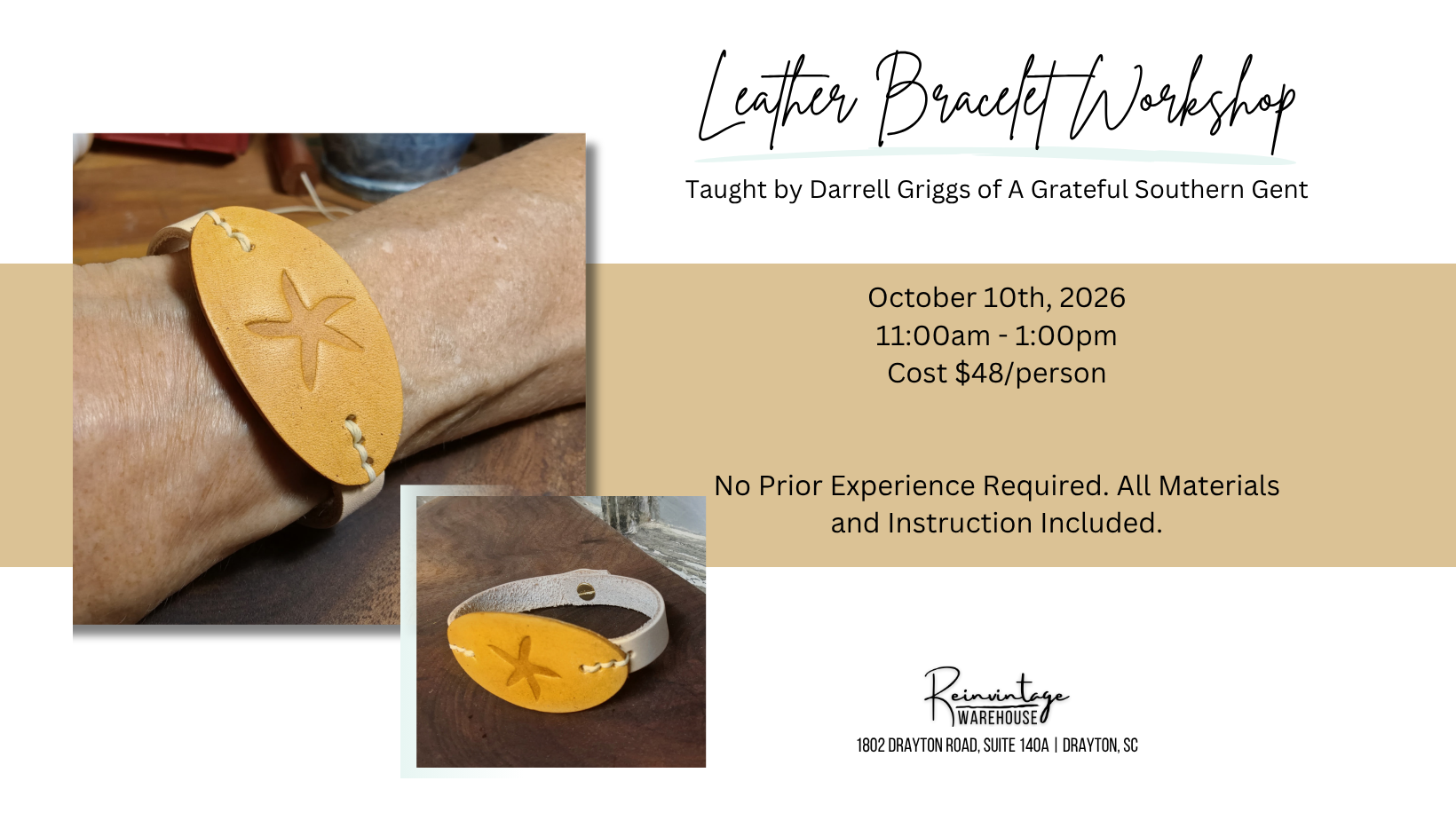 Leather Bracelet Workshop