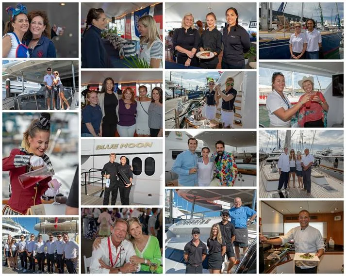 Scenes from the docks and the decks at the 2018 Newport Charter Yacht Show presented by Helly Hansen Newport. (Photo credit: Billy Black )