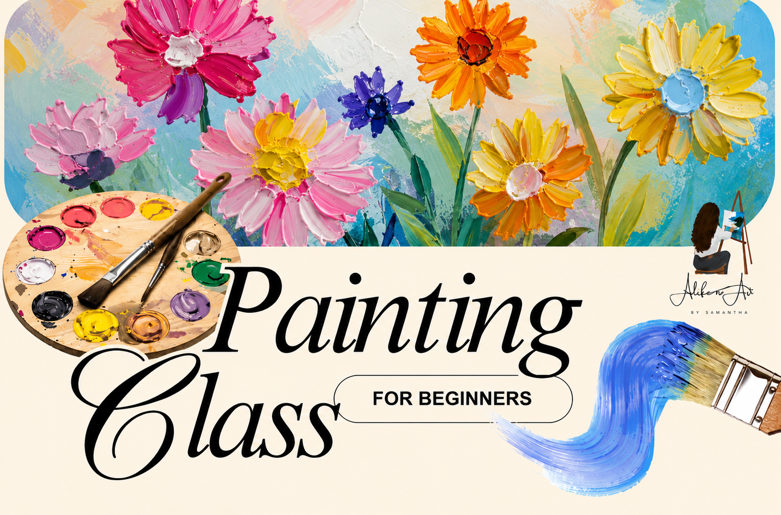 Bouquet & Brush: Painting Class