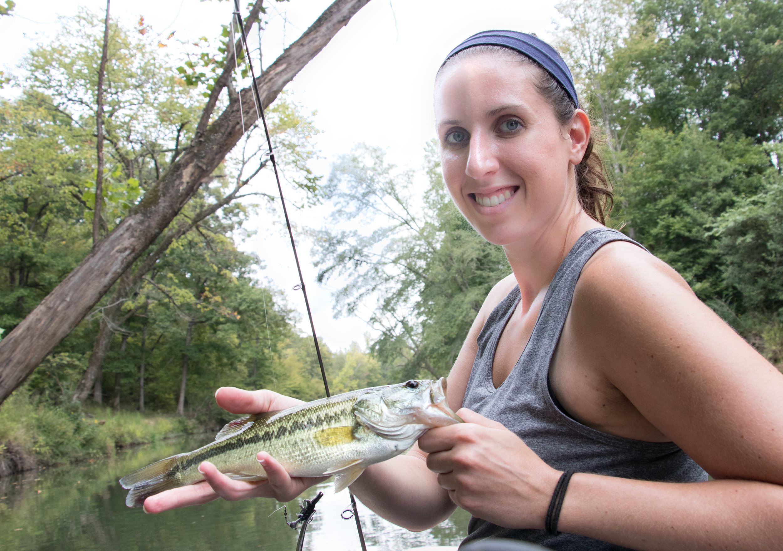  Katie with her nice bass 