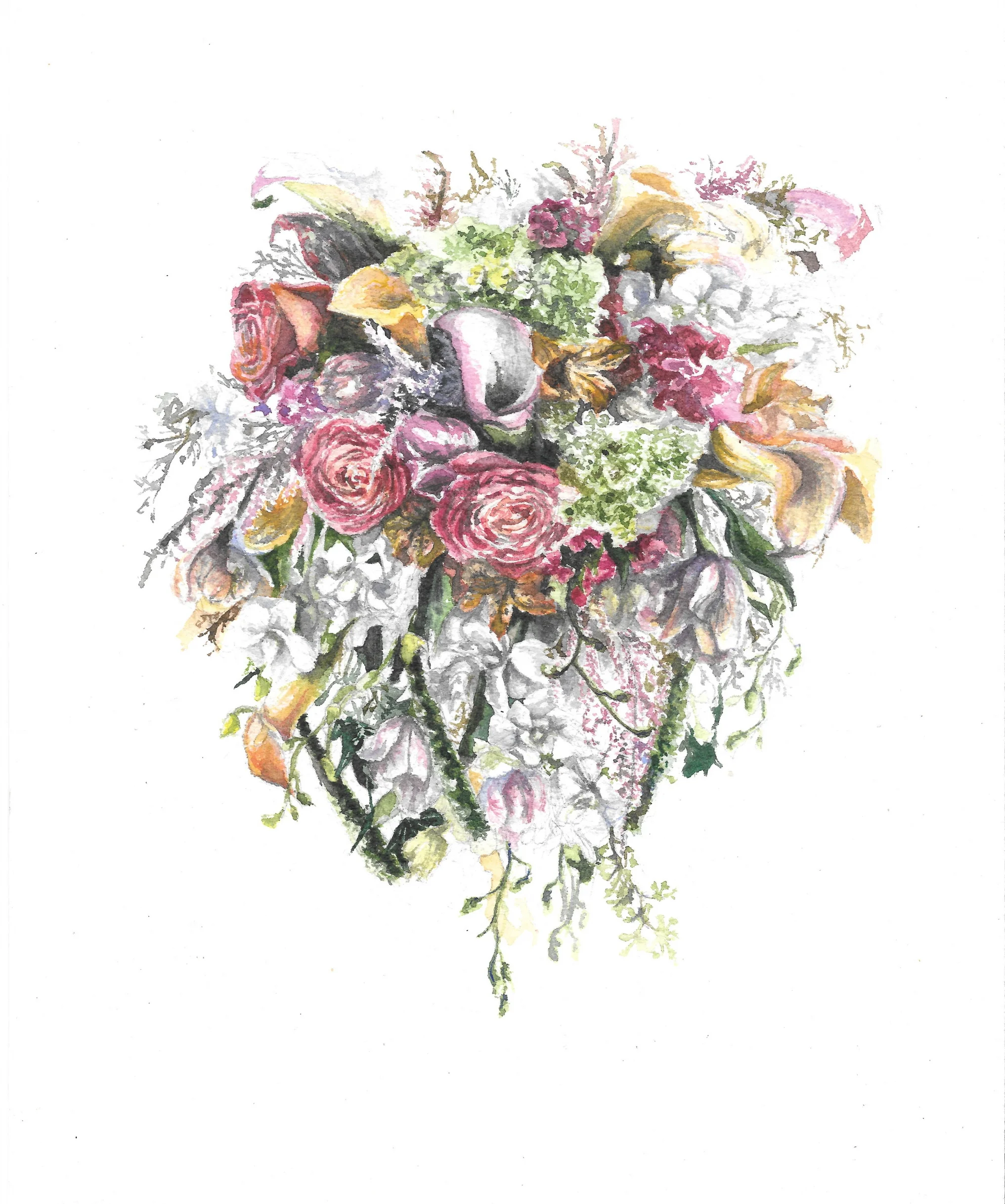  Watercolor Image size: 6"&nbsp;x 7 1/2" Paper size: 8" x 10" 