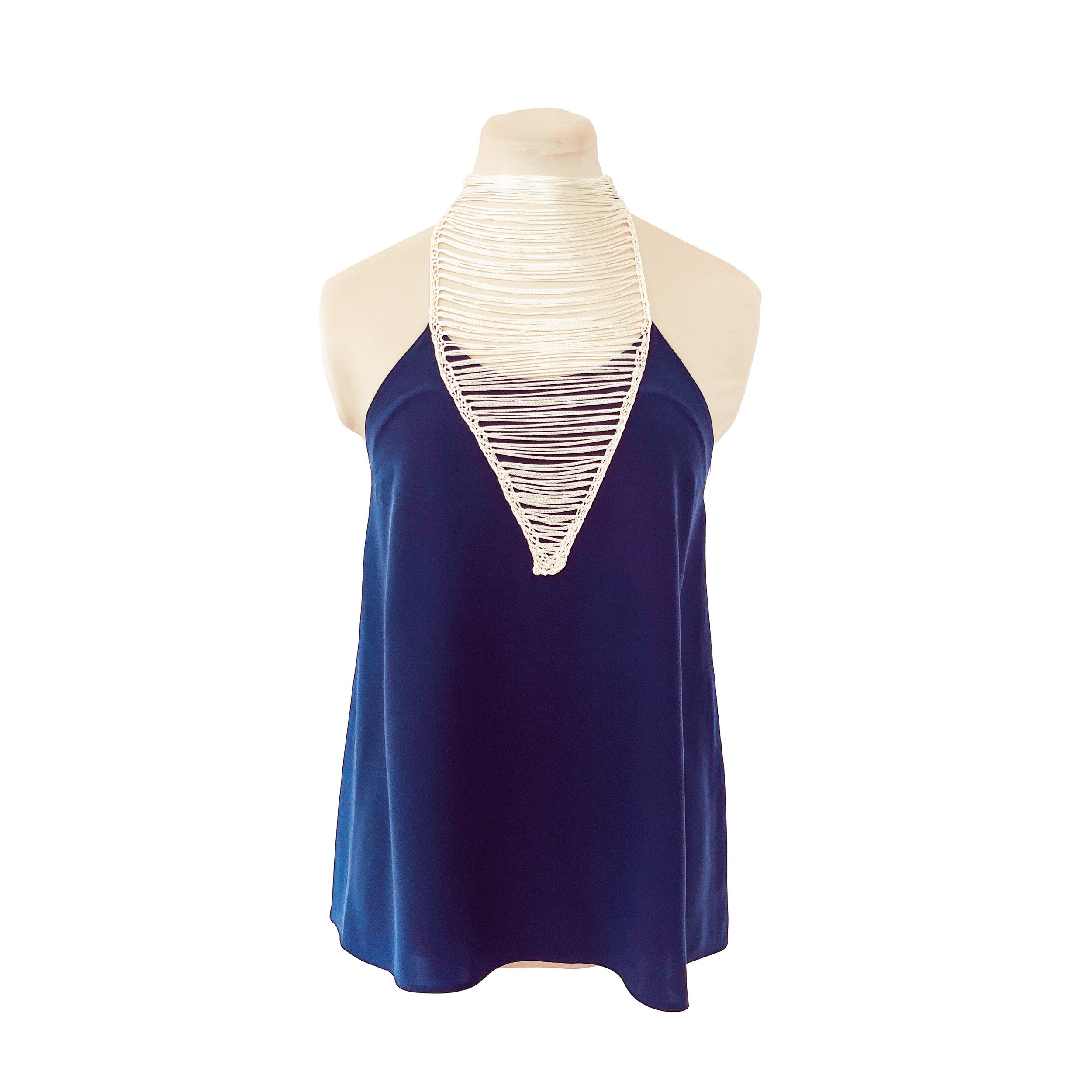 Triangle Halter Top Front - Blue Small .jpg