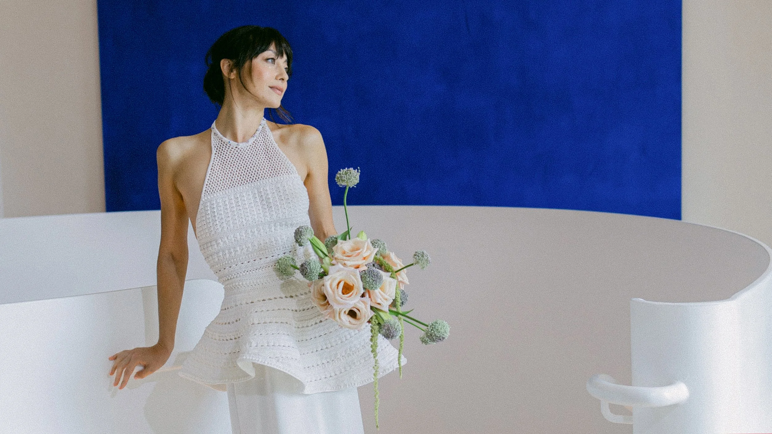 Modern Bride One-Of-A-Kind Custom handmade Wedding Gown