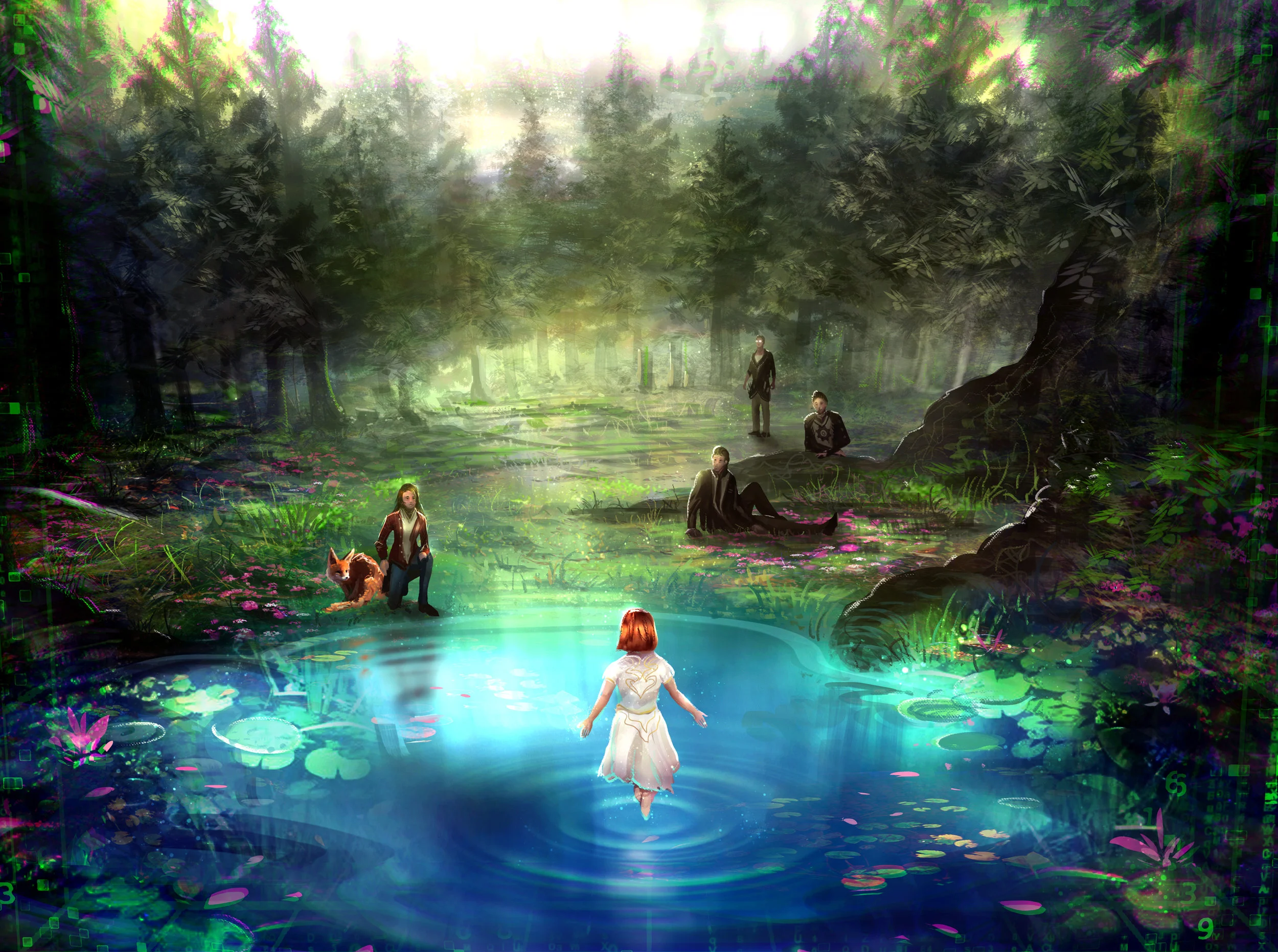 Pond of the Goddess by Russell Goh. https://ultragriffy.deviantart.com/ Inspired by a Dreamchaser Playtest Session at Acadecon 2016.