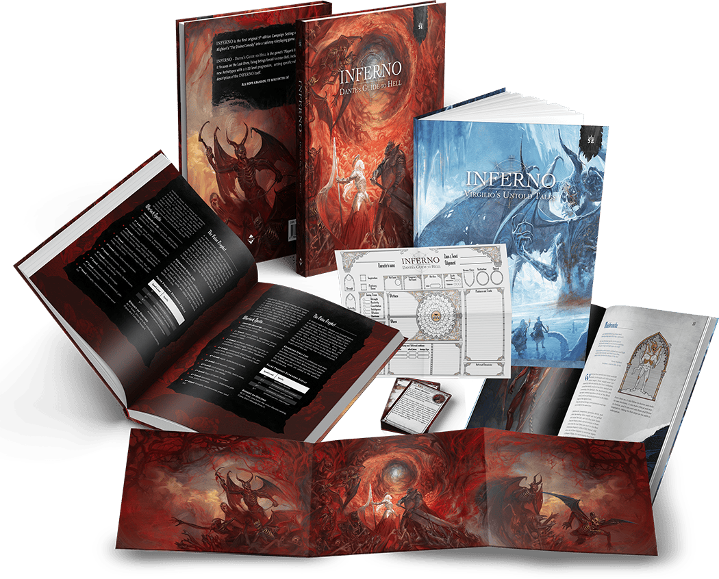 Inferno is a sourcebook for D&D 5E based on the works of Dante