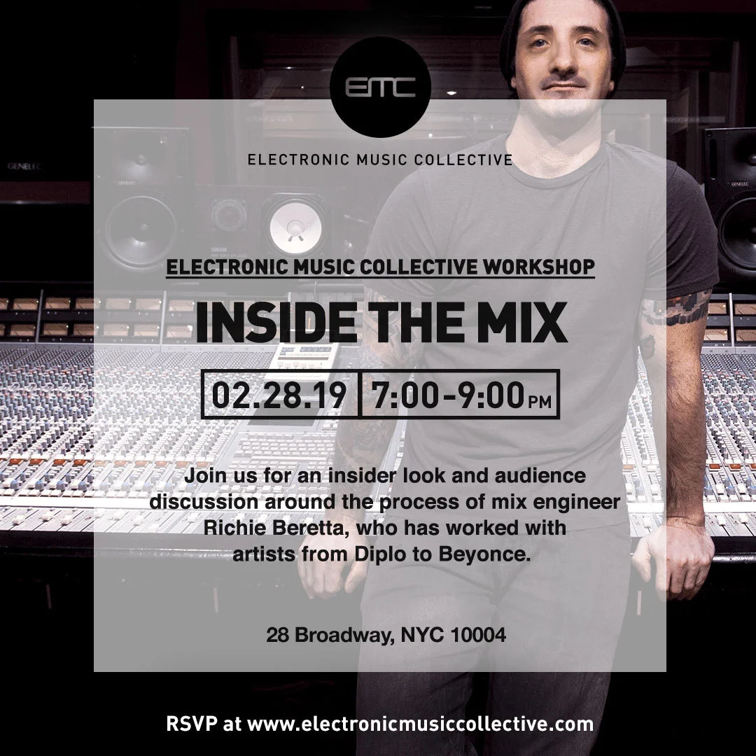2.28.19 - Mixing Workshop at The Electronic Music Collective.