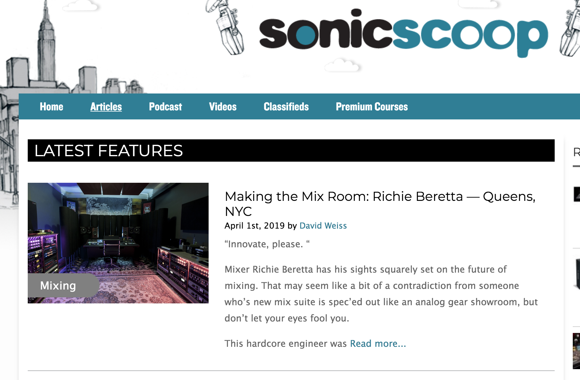 Interview with Sonicscoop