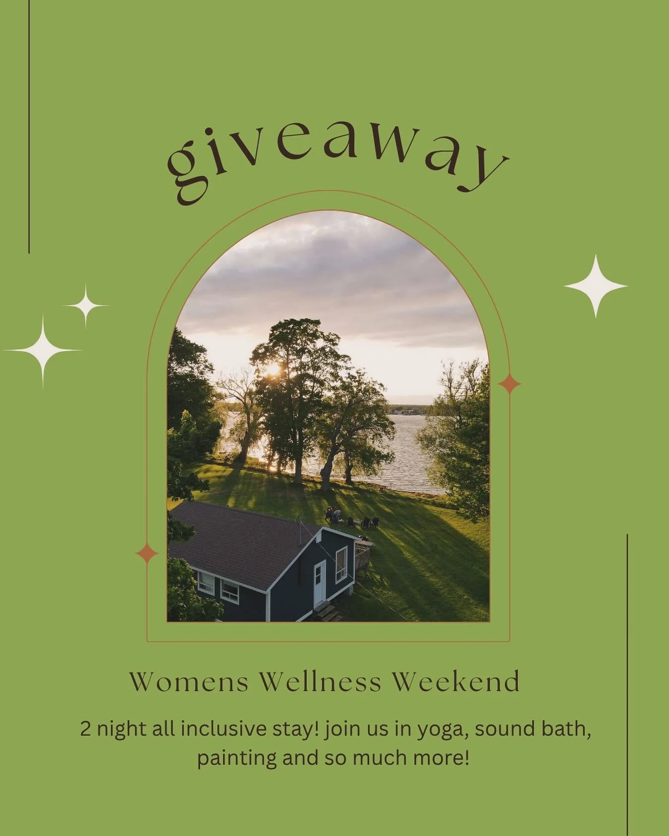 We&rsquo;re giving away a 2-night all-inclusive stay at our waupoos island women&rsquo;s retreat - happening July 11th-13th (valued at $695!)

Escape, recharge, and reconnect on a private island with yoga, workshops, nourishing meals, lake swims and 