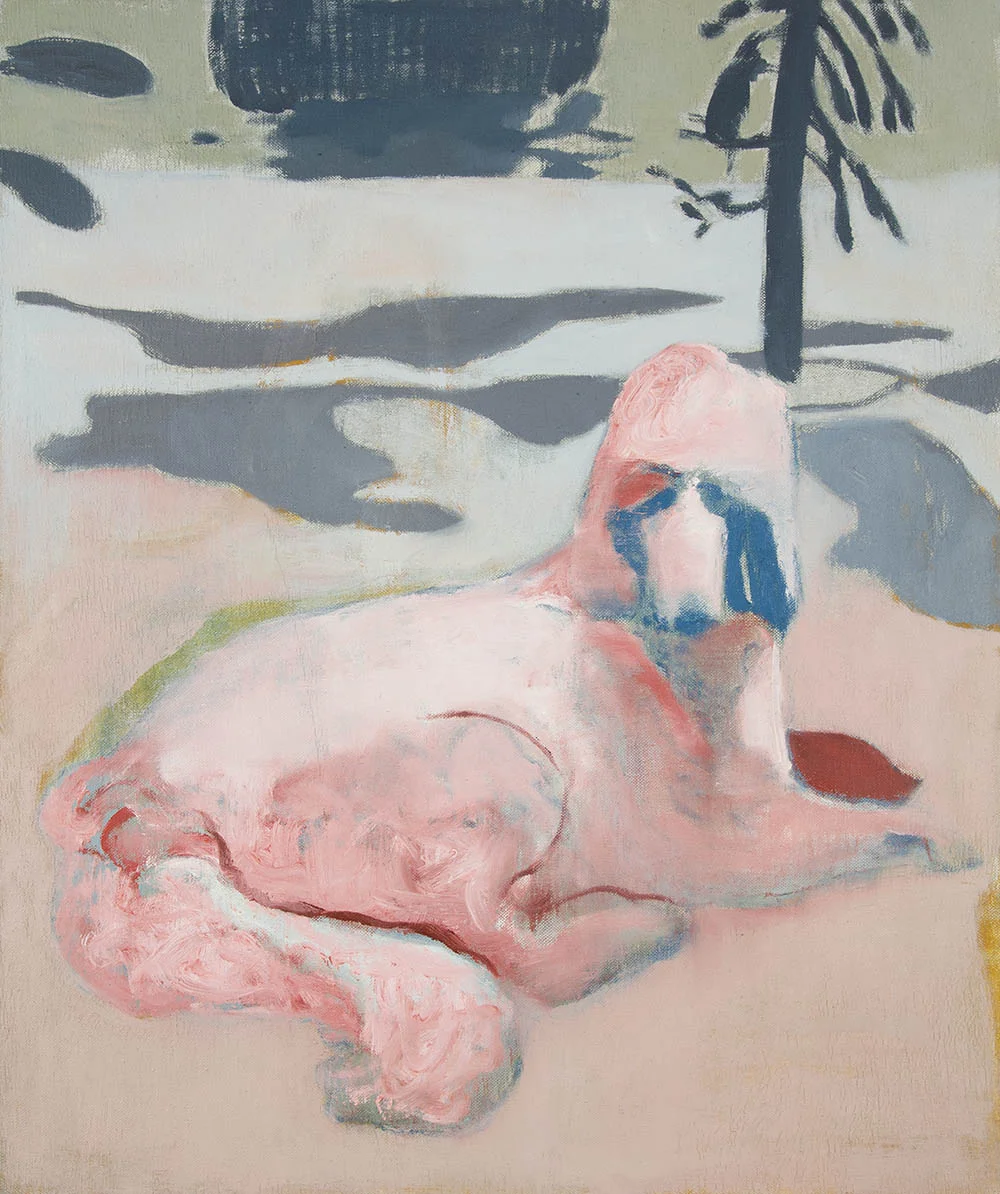 Madra Bán Dearg oil on linen 2018 57 x 48cm