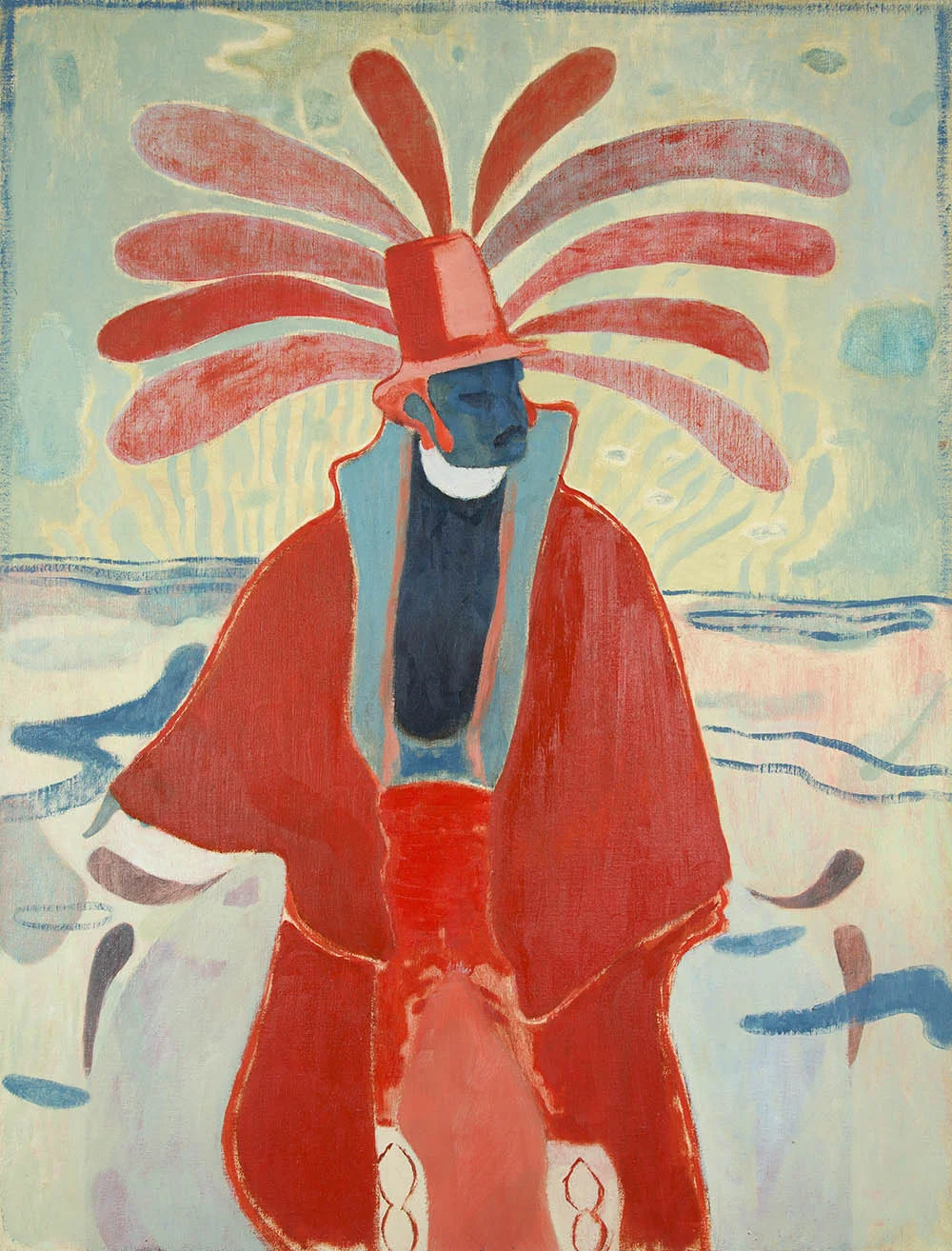 The Flamboyant Merchant oil on linen 2017 81 x 62cm