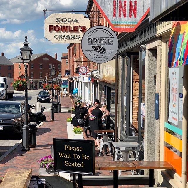 We are back! Doing some outdoor seating 4-11. Thank you @nbcaswell and @brineoysterbar for your generosity! Thank you @cityofnewburyport, @mayordonnaholaday, all the city councilors, and licensing board for working hard to get us back open! Looking f