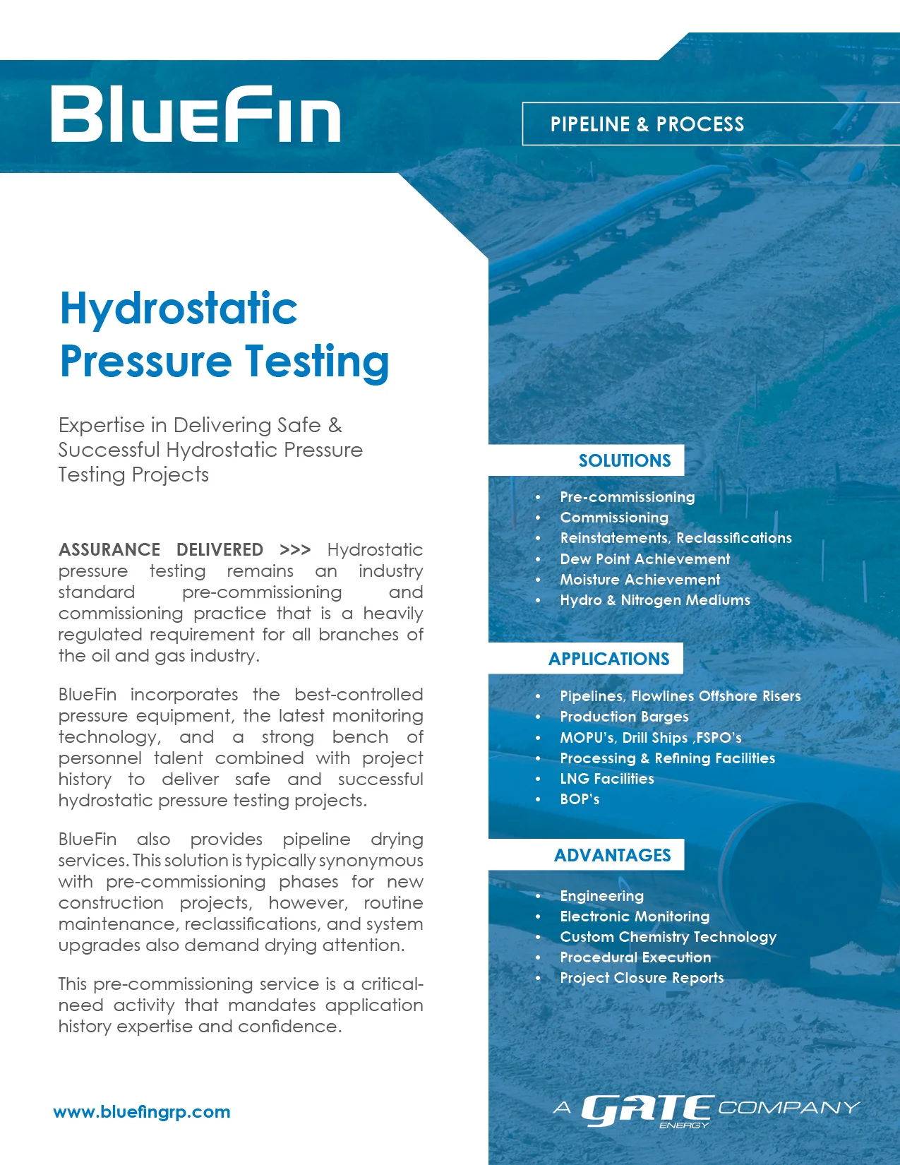 Hydrostatic Pressure Testing