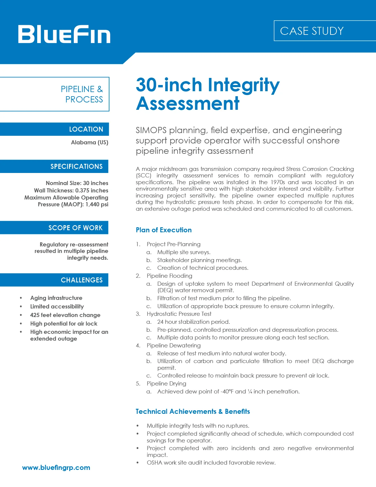 30-inch Integrity Assessment