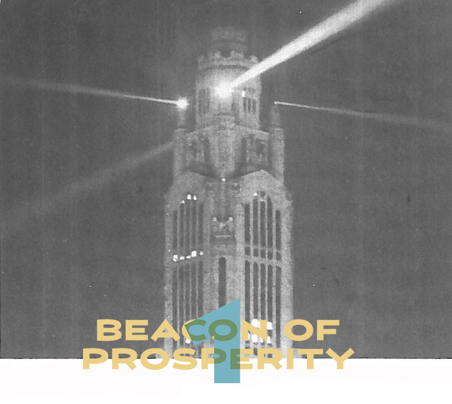 The American Insurance Union Citadel Was America’s 1st Aerial Lighthouse With Beacons That Stretched Over 90 Miles.