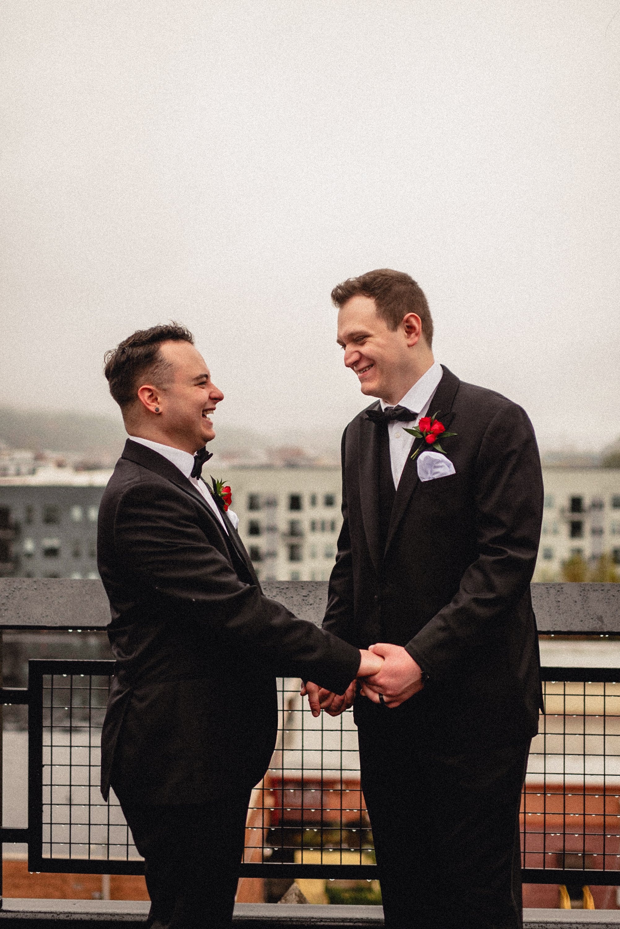 Requiem Images - LGBTQ Pittsburgh PA WV Elopement Wedding Photographer - Randy Zach Tryp Hotel Rooftop Micro Wedding -46.jpg