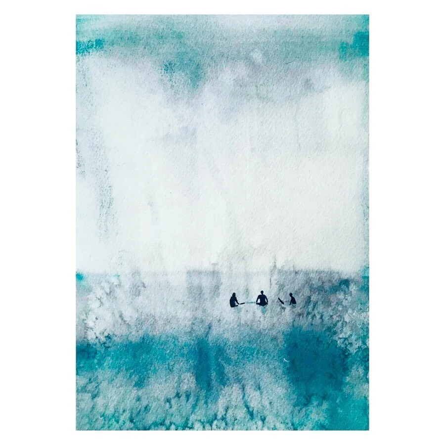 🌊 🌊 🌊

#watercolor