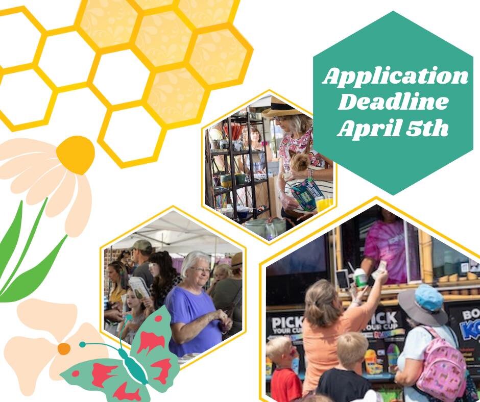 Calling all crafters, artists, and food trucks!  The deadline to apply for the 57th SC Festival of Flowers is approaching fast. Fly on over to our site and apply today:
https://scfestivalofflowers.org/apply-as-a-vendor

We are buzzing with excitement