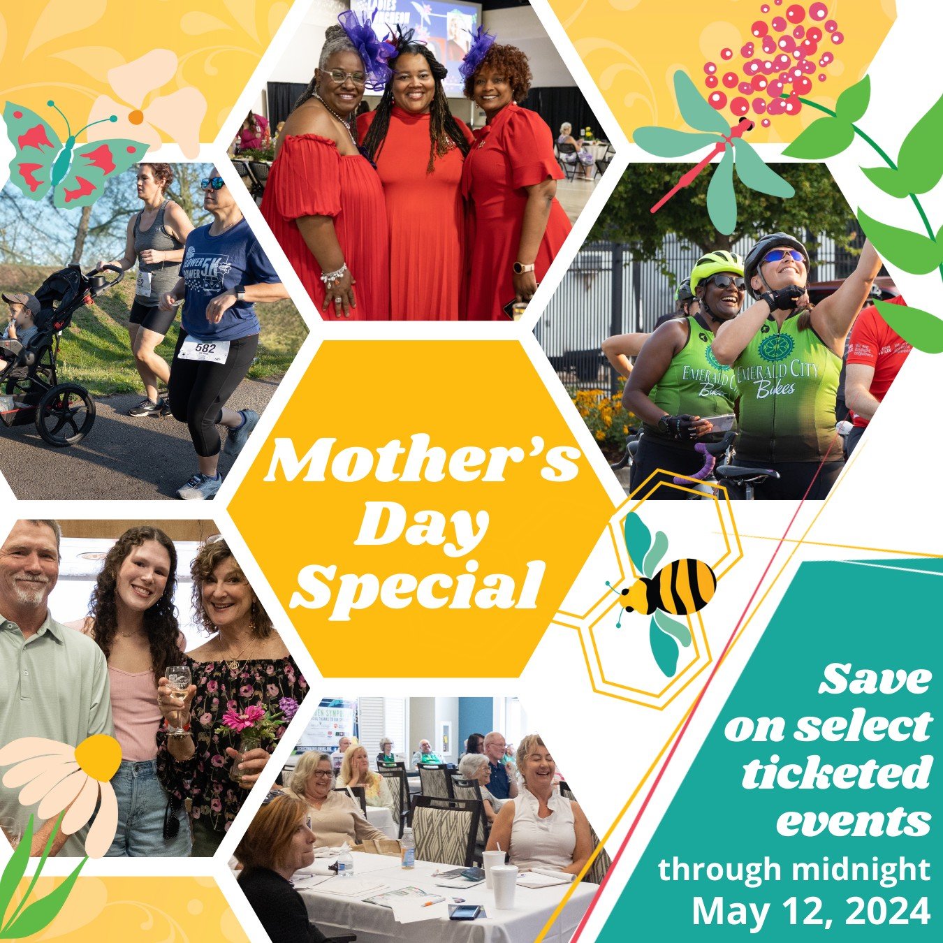 Looking for the perfect gift for your mom, wife, best friends, or even employees? Tickets (and time together) are sure to put a smile on their faces!

Right now we have a special appreciation offer: Use code Flowers4Mom to get $5 off your tickets or 