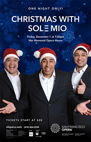 Poster for special event for San Francisco Opera.