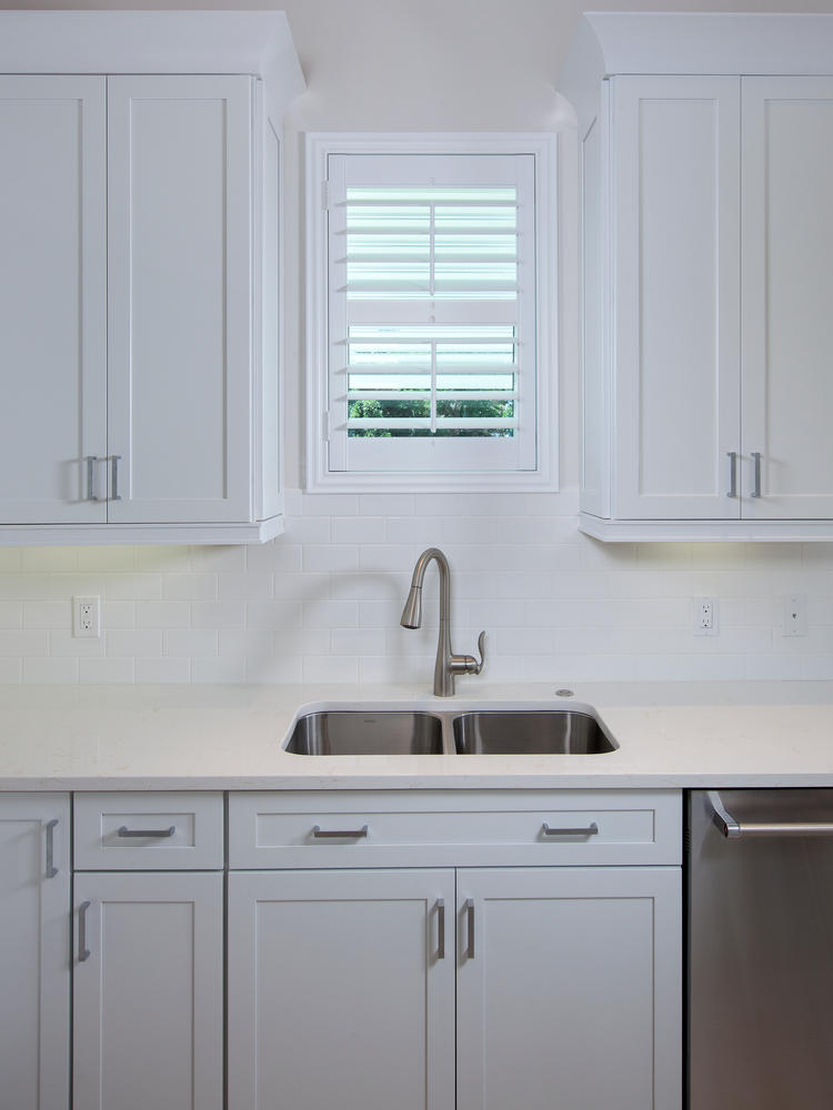 Kitchen Sink in Pearl Street Cottage New Construction by Nease