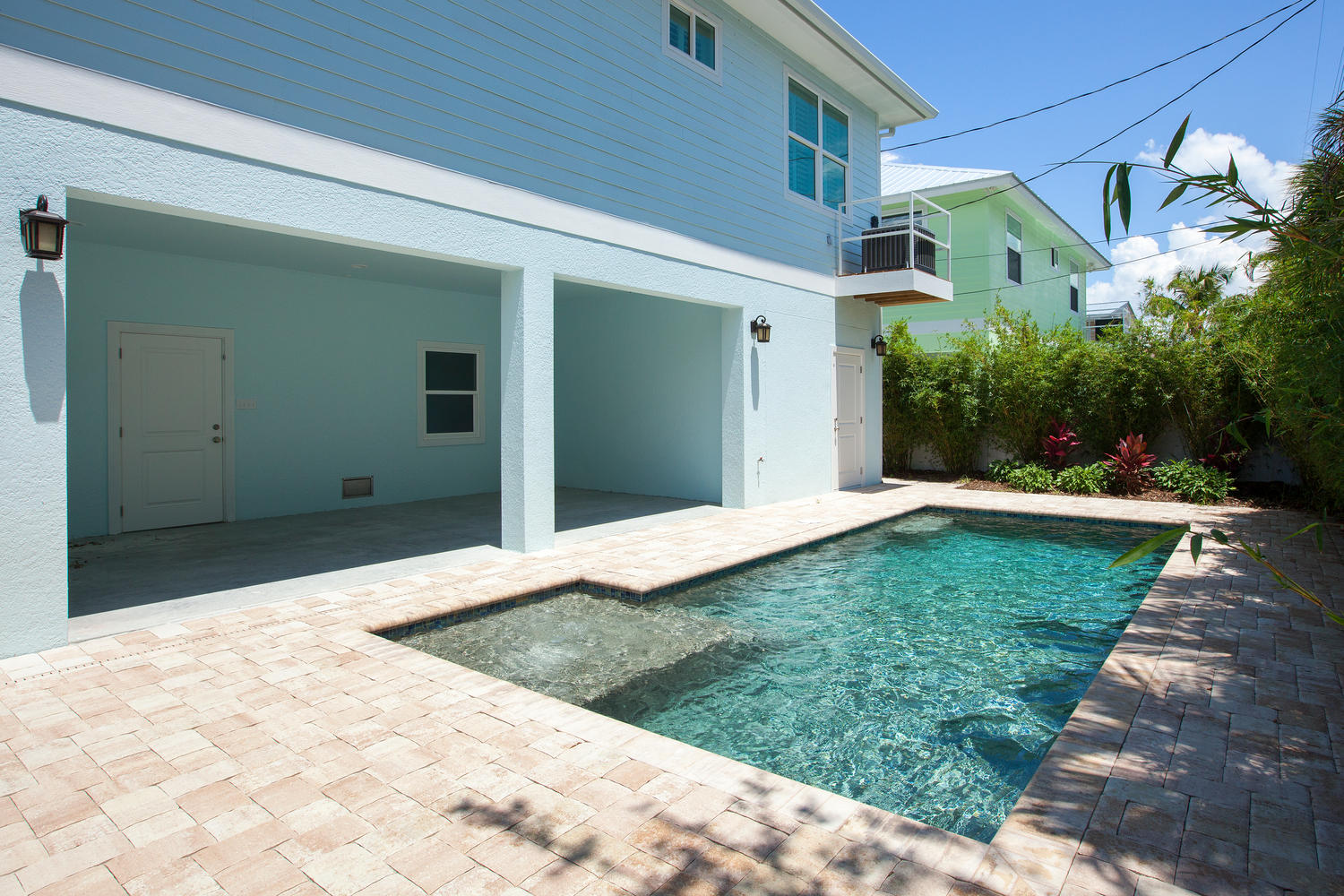 Pool in Pearl Street Cottage New Construction by Nease