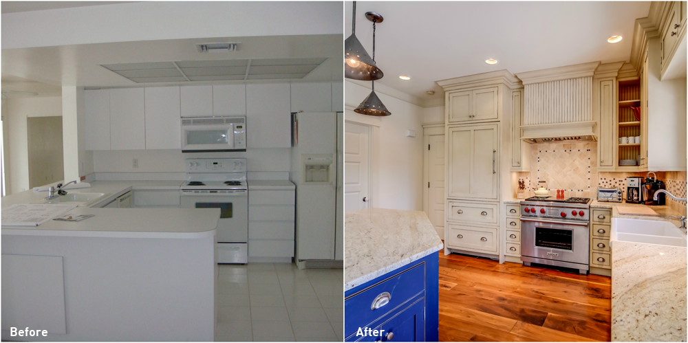 Glenview Manor Before and After Kitchen Renovation