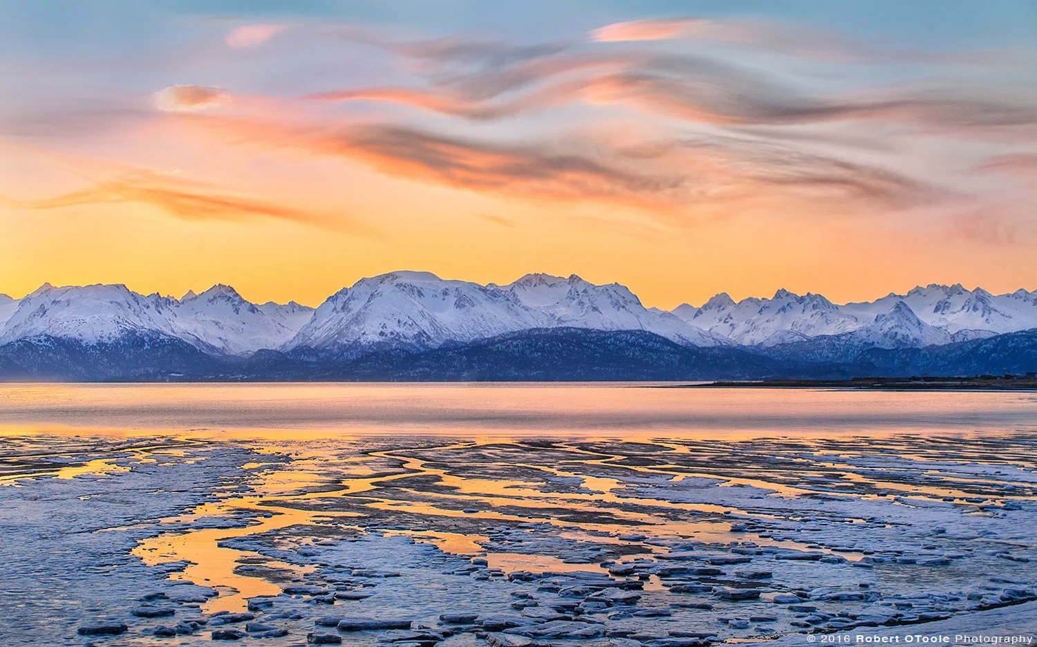 Landscape at Sunrise in Alaska