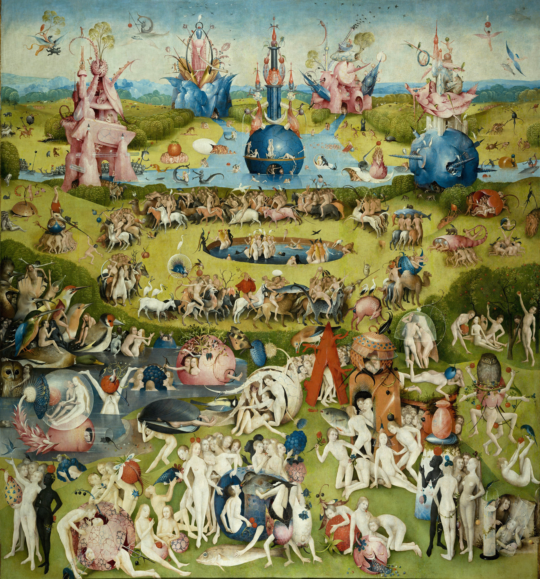 Hieronymus Bosch, Center Panel - The Garden of Earthly Delights, 1503-1515